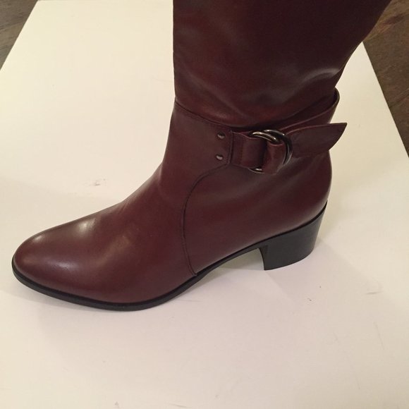 Italian Leather Insulated Tall Boots Lavorazione